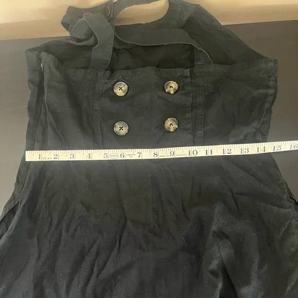 Anthropologie Black Maxi Halter Dress Size 6 - Picture 3 of 16